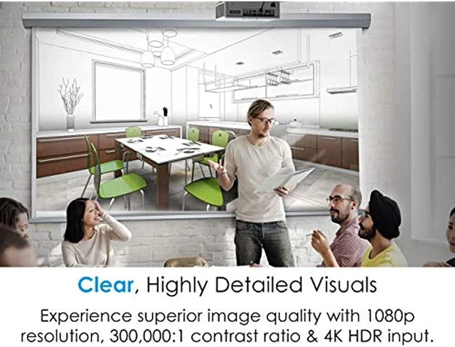 Alt view image 5 of 14 - Optoma ZH406ST Short Throw Full HD Professional Laser Projector | Duracore Laser Light Source | High Bright 4200 Lumens | 4K HDR Input | Flexible Installation with Four Corner Adjustment | Network Com