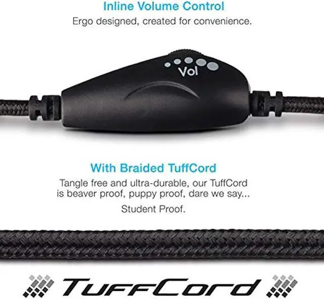 Alt view image 20 of 20 - CYBER ACOUSTICS AC-5002 Stereo headset SingleComboPlug