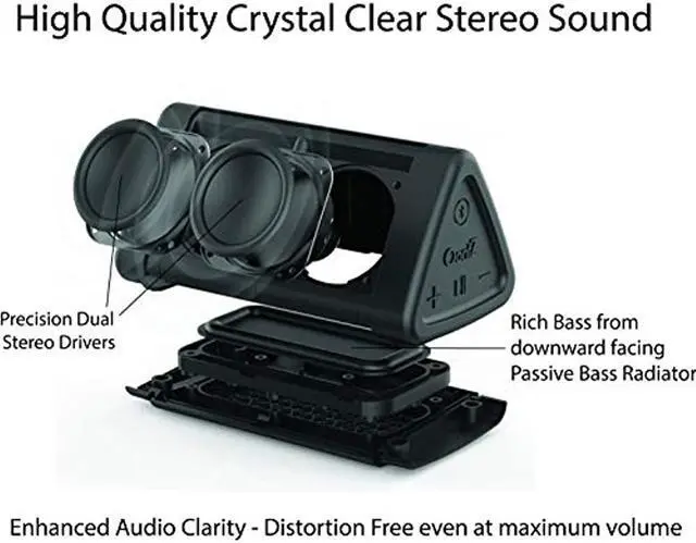 Alt view image 13 of 20 - OontZ Angle 3 Bluetooth Speaker IPX5 Water Resistant (Black) by Cambridge SoundWorks