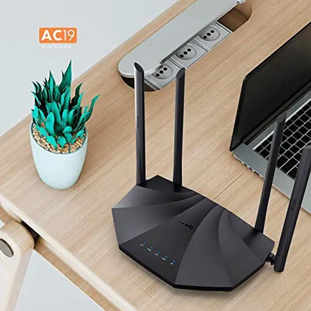 Alt view image 8 of 13 - Tenda Network AC19 AC2100 Dual Band Gigabit WiFi Router 5GHz 24GHz
