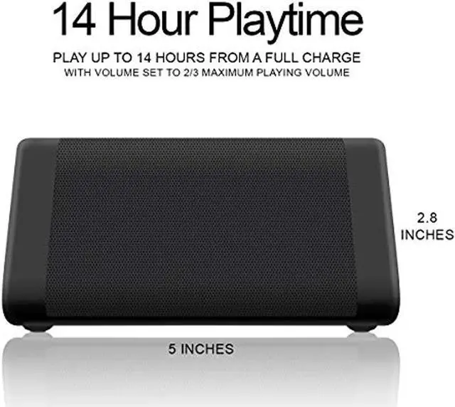 Alt view image 15 of 20 - OontZ Angle 3 Bluetooth Speaker IPX5 Water Resistant (Black) by Cambridge SoundWorks