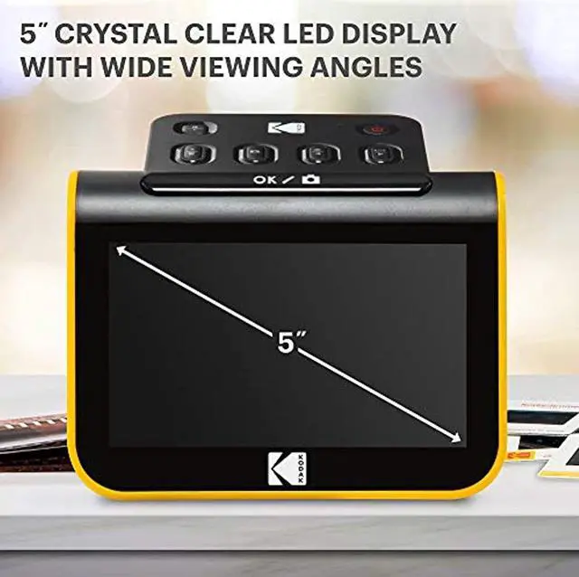 Alt view image 9 of 20 - KODAK Slide N SCAN Film and Slide Scanner with Large 5 LCD Screen, Convert Color & B&W Negatives & Slides 35mm, 126, 110 Film Negatives & Slides to High Resolution 22MP JPEG Digital Photos
