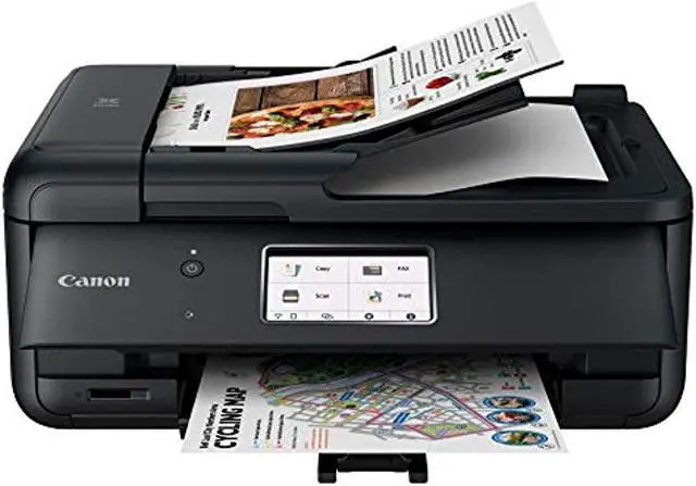 Alt view image 14 of 20 - Canon Pixma TR8620 Wireless All-In-One Inkjet Printer with Fax Black