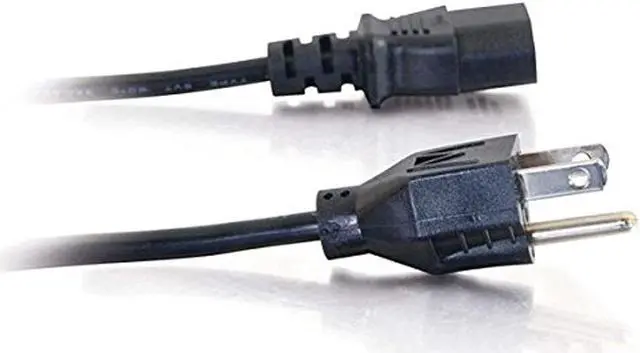 Alt view image 7 of 12 - C2G 09482 18 AWG Universal Power Cord - NEMA 5-15P to IEC320C13, TAA Compliant, Black (15 Feet, 4.57 Meters)