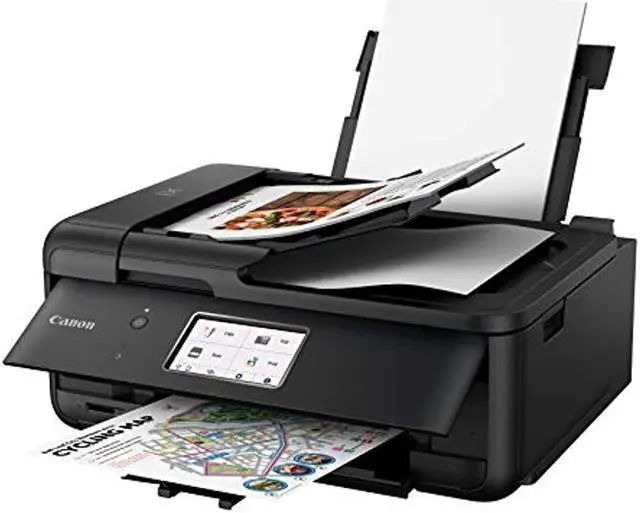 Alt view image 20 of 20 - Canon Pixma TR8620 Wireless All-In-One Inkjet Printer with Fax Black