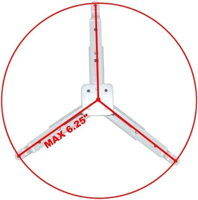 Alt view image 11 of 13 - VideoSecu Tilt Swivel Rotate LCD DLP Projector Ceiling Mount Bracket Fits Flat or Vaulted Ceiling with Extendable Pole - Height Adjustable/ Cable Management 3CA