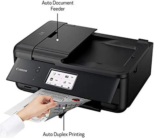 Alt view image 19 of 20 - Canon Pixma TR8620 Wireless All-In-One Inkjet Printer with Fax Black