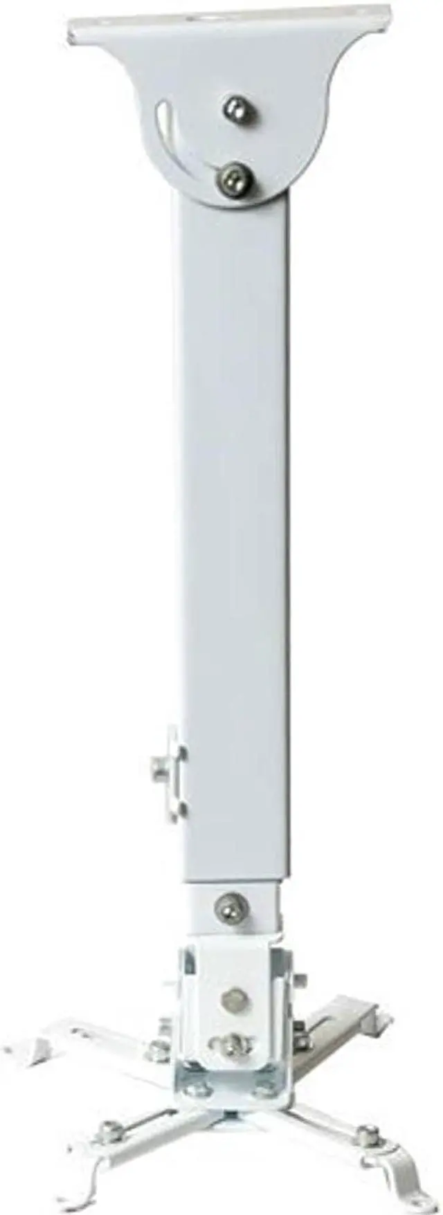 Alt view image 7 of 13 - VideoSecu Tilt Swivel Rotate LCD DLP Projector Ceiling Mount Bracket Fits Flat or Vaulted Ceiling with Extendable Pole - Height Adjustable/ Cable Management 3CA