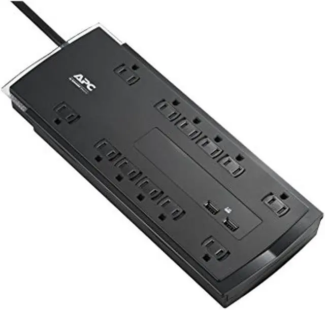 Alt view image 7 of 18 - APC UP P12U2 Performance SurgeArrest 120V 12 Outlet w 2x2.4A USB Charger RTL