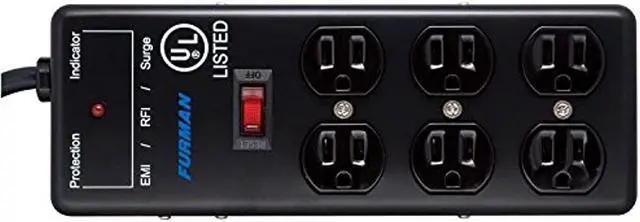 Alt view image 9 of 12 - Furman SS6B 6 Outlet Pro Surge Protector Block Power Conditioner