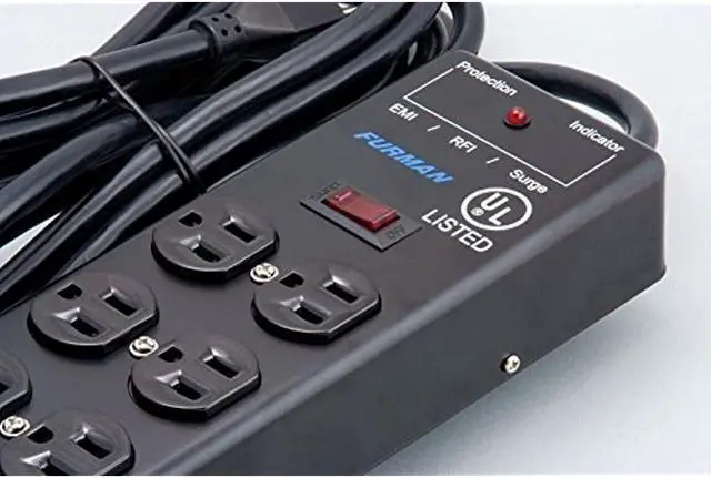 Alt view image 10 of 12 - Furman SS6B 6 Outlet Pro Surge Protector Block Power Conditioner