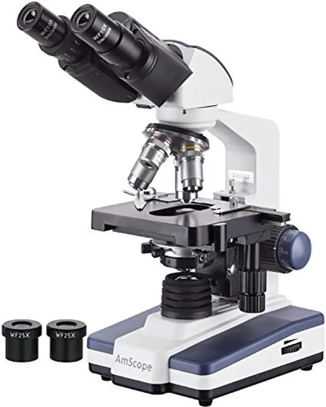 Alt view image 12 of 13 - 40X-2500X LED Digital Binocular Compound Microscope w 3D Stage +1.3MP USB Camera