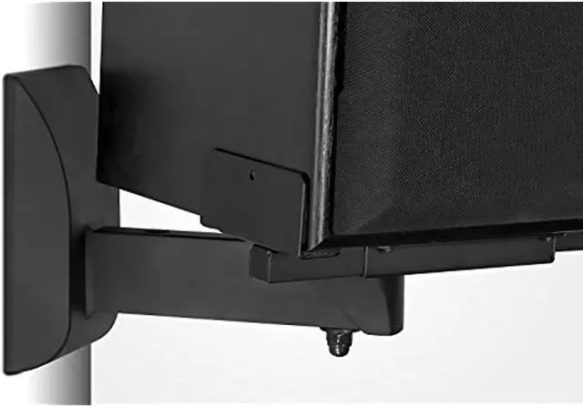 Alt view image 3 of 7 - Mount-It! Speaker Wall Mounts | Universal Side Clamping Bookshelf Speaker Mounting Brackets | 2 Mounts