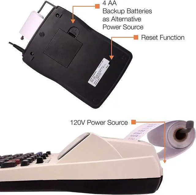 Alt view image 4 of 11 - Victor 1208-2 Two-Color Compact Printing Calculator Black/Red Print 2.3 Lines/Sec 12082