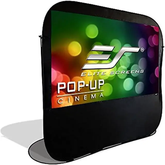 Alt view image 15 of 20 - Elite Screens POP92H 92In Pop-Upcinema Portable Screen 16:9 Table Top