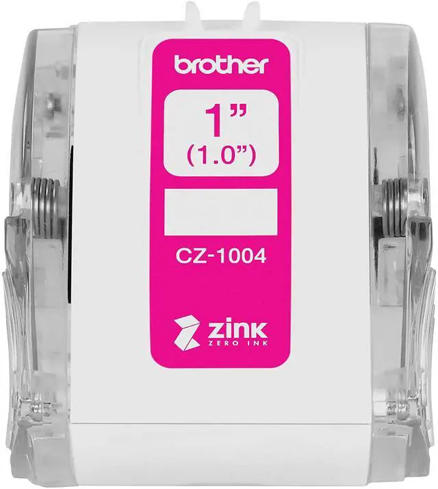 Alt view image 13 of 20 - Brother Genuine CZ-1004 continuous length 1" (1.0") 25 mm wide x 16.4 ft. (5 m) long label roll featuring ZINK® Zero Ink technology - 1" Width x 16 13/32 ft Length - Zero Ink (Z