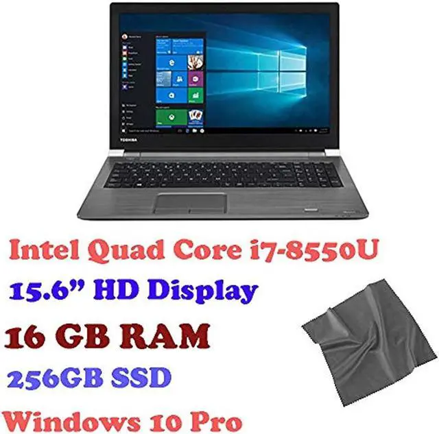 Alt view image 7 of 10 - 2018 TOSHIBA Tecra 15.6 inch HD Business Flagship High Performance Laptop, Intel Core i7-8550U, 16GB RAM, 256 GB M.2 SSD, VGA + HDMI, DVD +/-RW, Bluetooth,Windows 10 Pro