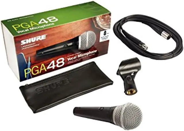 Alt view image 10 of 20 - Shure PG ALTA PGA48-XLR Cardioid Dynamic Vocal Mic Microphone w/ XLR-XLR Cable
