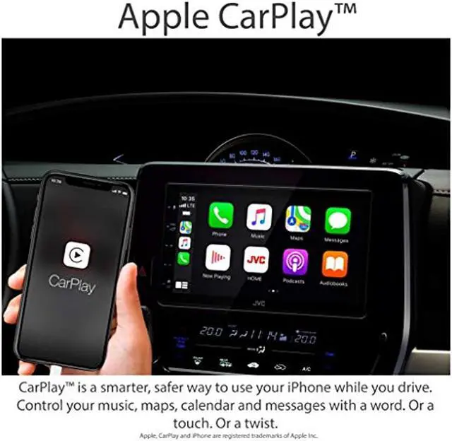 Alt view image 13 of 20 - JVC KWM560 6.8 inch Shallow Chassis Digital Media Receiver