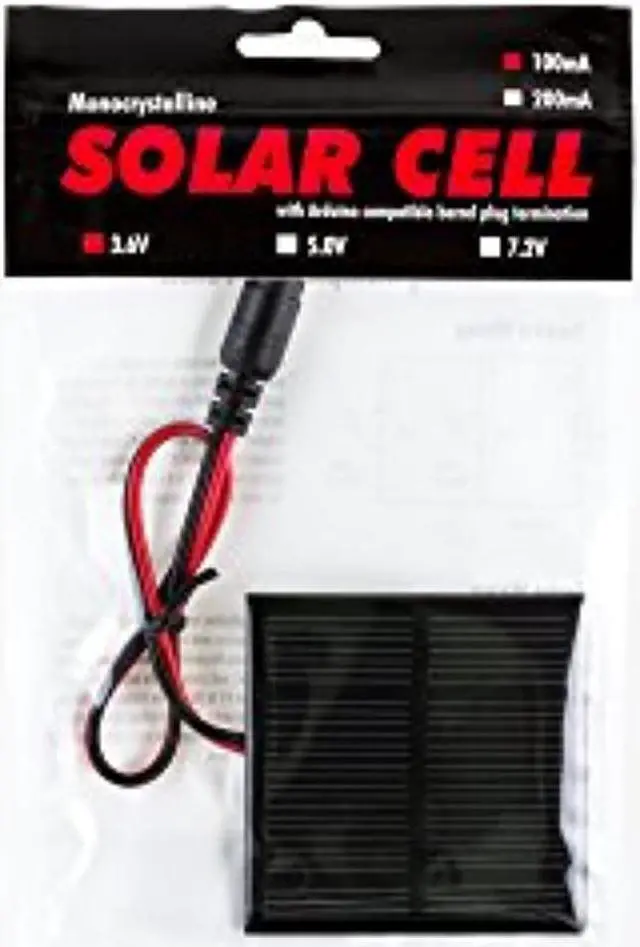 Alt view image 6 of 9 - Monocrystalline Solar Cell, 100mA, 3.6V (2 pack)