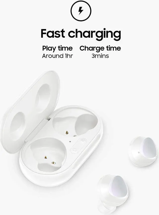 Alt view image 8 of 10 - Samsung Galaxy Buds+ True Wireless Earbud Headphones - White