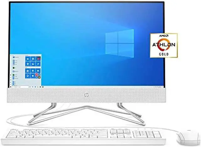 Alt view image 9 of 15 - HP Pavilion All-in-One 22-inch Computer, AMD Athlon Gold 3150U, AMD Radeon Graphics, 4 GB RAM, 256 GB SSD, Windows 10 (22-df0022, Snow White) (13Z67AA#ABA)