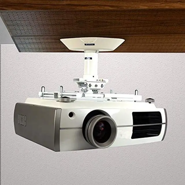 Alt view image 9 of 17 - QualGear® Pro-AV QG-KIT-VA-3IN-B Projector Mounting Kit - Projector Mount, Vaulted Ceiling Adapter, and a 3 inch 1.5-Inch NPT Threaded Pipe in Black