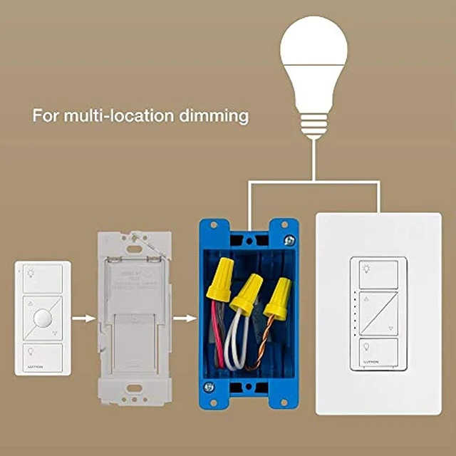 Alt view image 9 of 14 - LUTRON PICO-WBX-ADAPT Wallbox Adaptor,White,4-1/2 in.