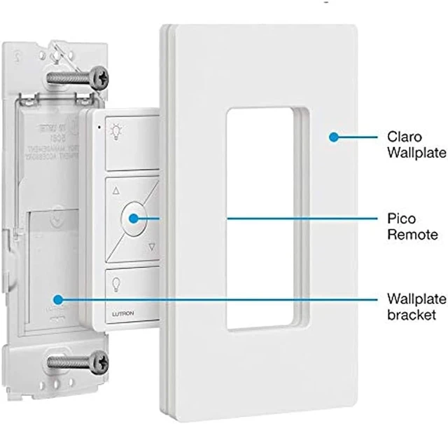 Alt view image 10 of 14 - LUTRON PICO-WBX-ADAPT Wallbox Adaptor,White,4-1/2 in.