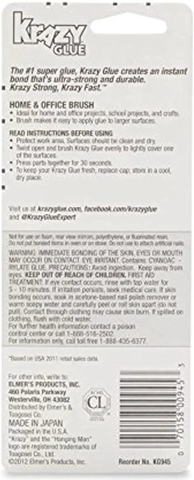 Alt view image 13 of 13 - Krazy Glue KG94548R All Purpose Brush-On Krazy Glue, 5 G, Clear