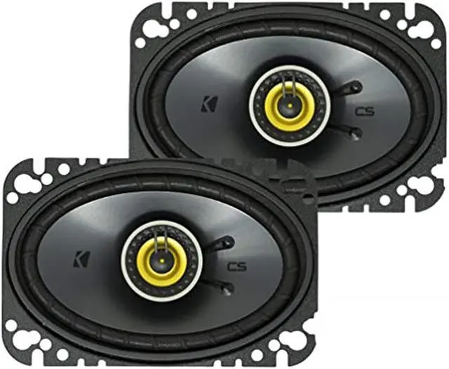 Alt view image 8 of 14 - Kicker 46CSC464 Car Audio 4x6 Coaxial Full Range Stereo Speakers Pair CSC46