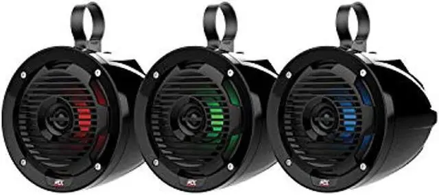 Alt view image 5 of 10 - MTX MUD65PL Cage Mount 6.5" Coaxial Speaker Pair w Changeable Color LED