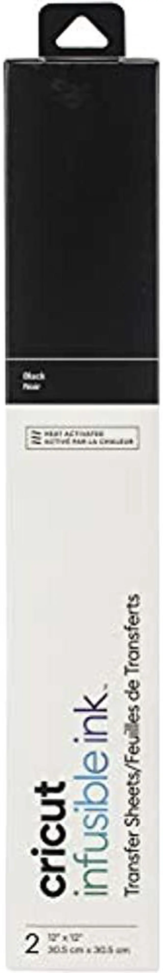 Main image of Cricut Infusible Ink Heat Transfer - 12" x 12" - 2 Sheet - Black 2006784