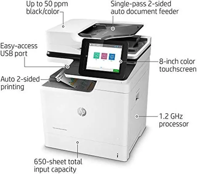 Alt view image 20 of 20 - HP LaserJet Enterprise MFP M681dh - Multifunction printer - color - laser Business Printers