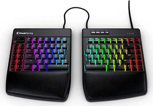 Alt view image 8 of 20 - KINESIS Gaming Freestyle Edge RGB Split Mechanical Keyboard (MX Brown)