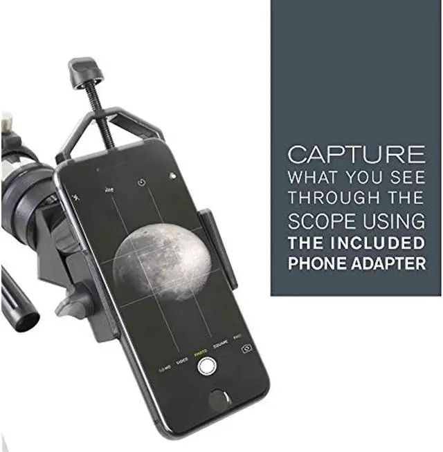 Alt view image 11 of 20 - Celestron Travel Scope 80 with Backpack and Smartphone Adapter