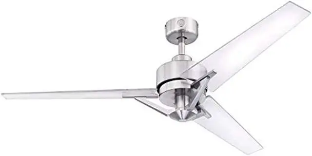 Main image of Westinghouse Lighting 7225500 Julien, Modern Industrial Ceiling Fan with Remote Control, 54 Inch, Brushed Nickel Finish