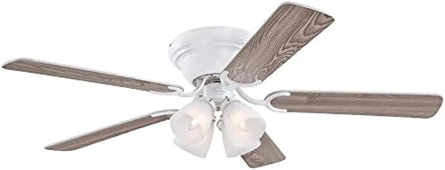 Alt view image 3 of 14 - Westinghouse Lighting 7232300 CONTEMPRA IV Indoor Ceiling Fan with Light, 52 Inch, WHITE