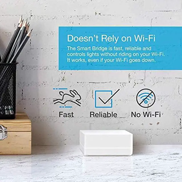 Alt view image 6 of 6 - Lutron P-BDG-PKG2W-A Wireless Deluxe Dimmer Bridge Caseta Smart Start Kit, White, 2 Count