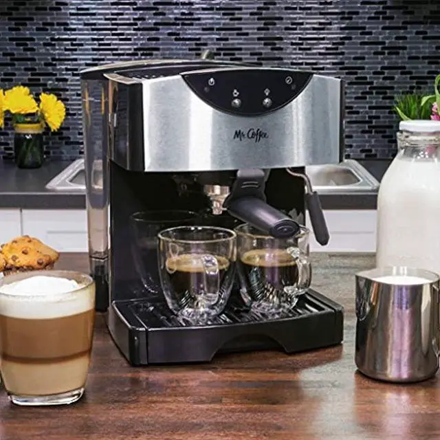 Alt view image 10 of 18 - MR. COFFEE ECMP50-RB Pump Espresso Maker