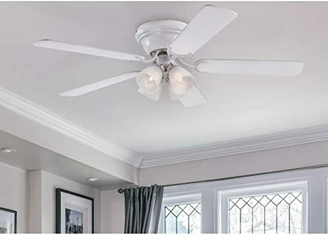 Alt view image 6 of 14 - Westinghouse Lighting 7232300 CONTEMPRA IV Indoor Ceiling Fan with Light, 52 Inch, WHITE
