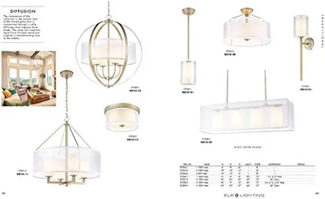 Alt view image 10 of 16 - Elk Lighting Diffusion Collection 4 Light Chandelier In Oil Rubbed Bronze - 57027/4