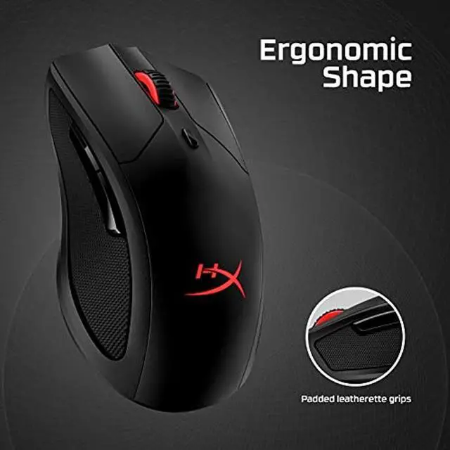 Alt view image 12 of 16 - HyperX Pulsefire Dart HX-MC006B Black 6 Buttons 1 x Wheel Wired / Wireless Gaming Mouse