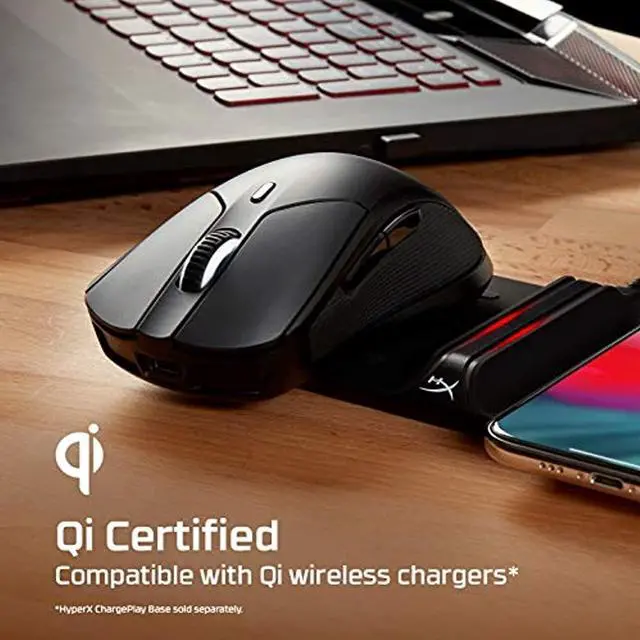 Alt view image 11 of 16 - HyperX Pulsefire Dart HX-MC006B Black 6 Buttons 1 x Wheel Wired / Wireless Gaming Mouse
