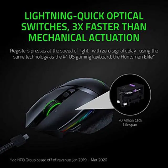 Alt view image 9 of 14 - Razer Basilisk Ultimate With Charging Dock Wireless Optical Gaming Mouse