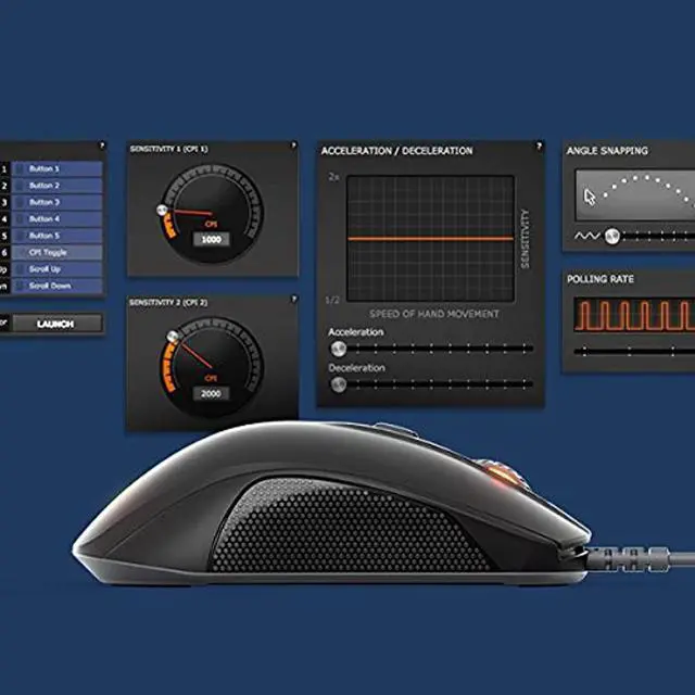 Alt view image 10 of 11 - SteelSeries Rival 110 RGB Gaming Mouse