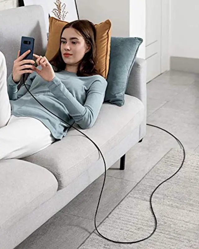 Alt view image 7 of 7 - USB C Cable 60W 10ft, Anker Powerline III USB-C to USB-C Cable 2.0, USB C Charger Cable for MacBook Pro 2020, iPad Pro 2020, Switch, Samsung Galaxy S20 Plus S9 S8 Plus, Pixel, and More