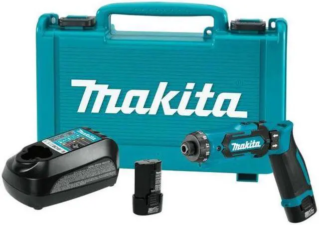 Alt view image 8 of 15 - Makita Li-Ion 1/4" Cordless Drill/Driver Kit, Battery Included DF012DSE