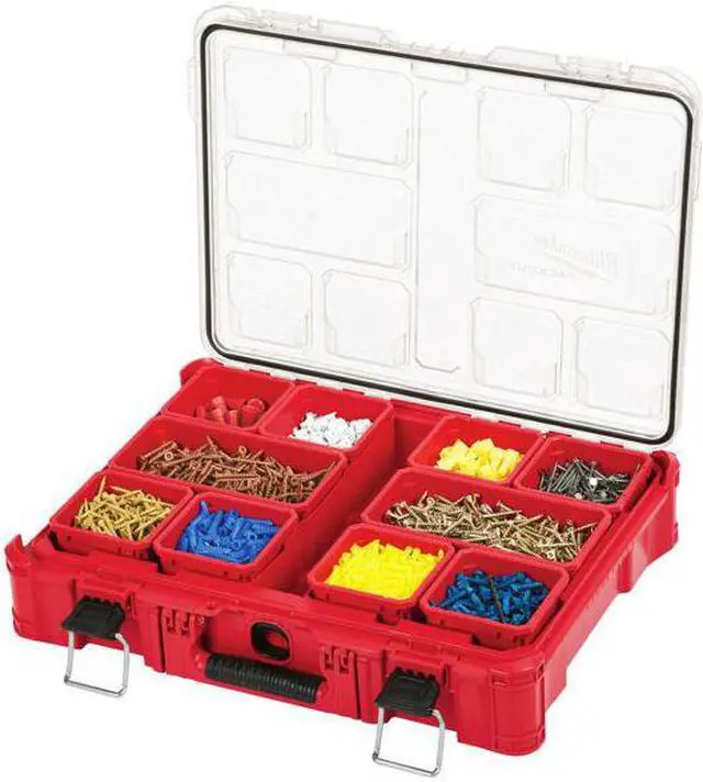 Alt view image 4 of 10 - 48228430 packout, 10 compartment, small parts organizer