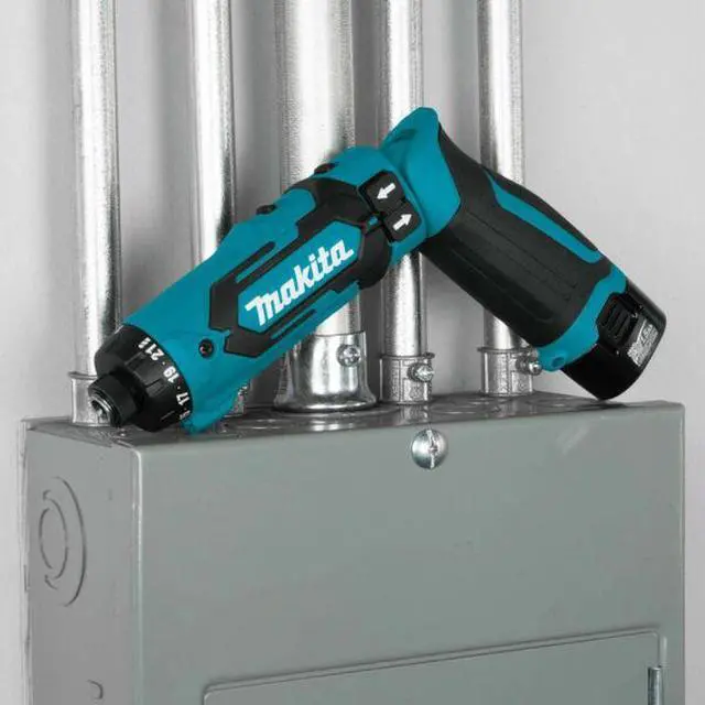 Alt view image 12 of 15 - Makita Li-Ion 1/4" Cordless Drill/Driver Kit, Battery Included DF012DSE